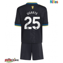 Camiseta Manchester United Manuel Ugarte #25 Tercera Equipación para niños 2025-26 manga corta (+ pantalones cortos)